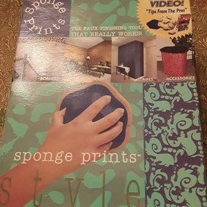 Vintage Sponge Print Decor Kit - NIB-NWT